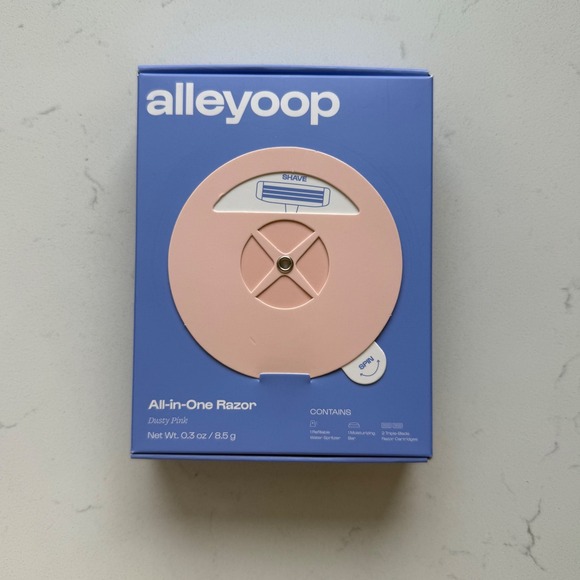 Alleyoop All-in-One Portable On-the-Go Refillable Razor - Dusty Pink - NWB - Picture 3 of 10